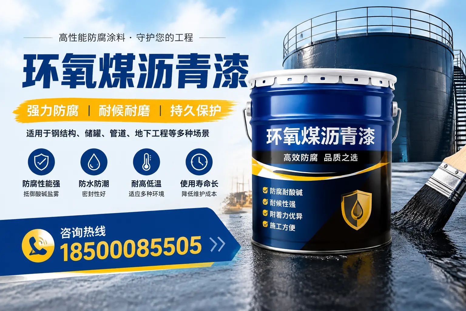 环氧煤沥青漆在工业中的应用,临沂企业的选择