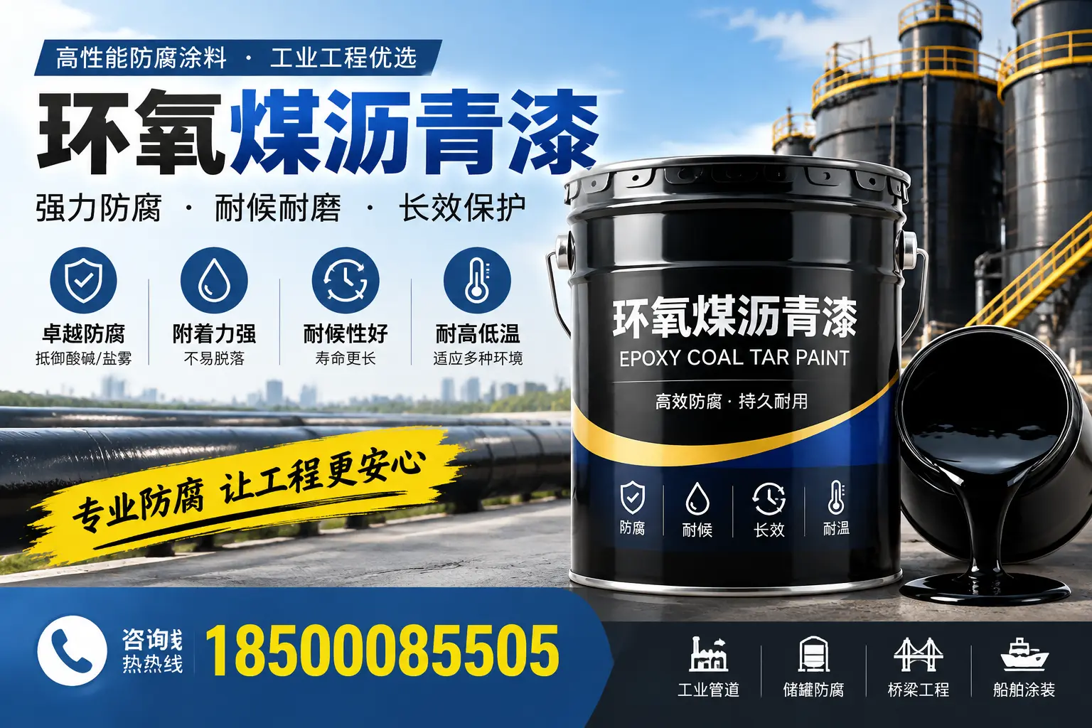 环氧煤沥青漆的施工方法与注意事项,确保在临沂顺利完成